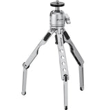 Leofoto MT-03 mini table top tripod with MBH-20 ball head, silver
