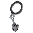 Leofoto PM-03 magnetic phone mount with cold shoe mount in silver