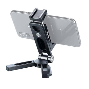 Leofoto PS-2 folding phone stand with Arca Swiss foot in black