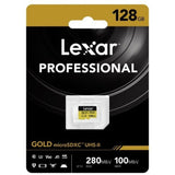 Lexar 128GB Professional GOLD microSDXC UHS-II Memory Card - additional product view
