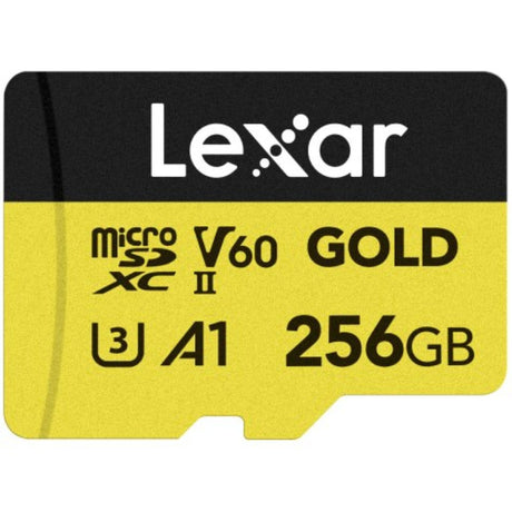 Lexar 256GB Professional GOLD microSDXC UHS-II memory card