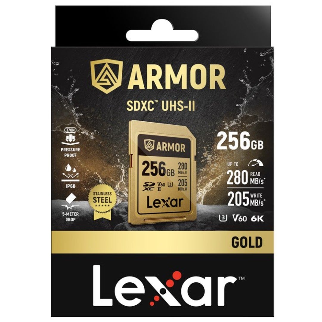Lexar ARMOR GOLD SDXC UHS-II Card, 256GB