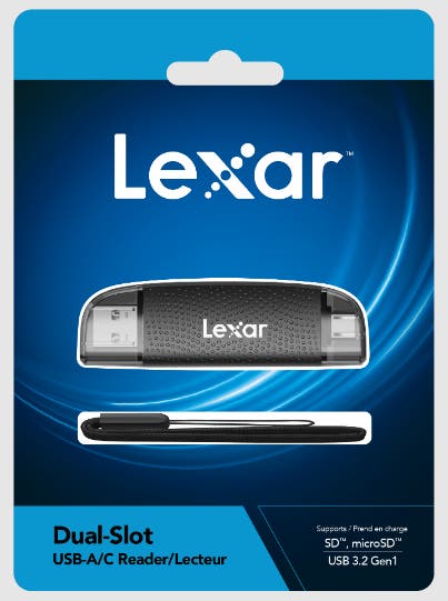 Lexar Dual-Slot USB-A/C Reader for SD and microSD cards