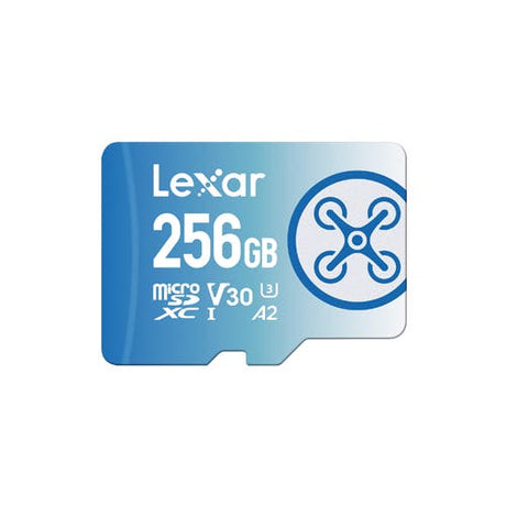 Lexar FLY microSDXC 256GB memory card for drones.