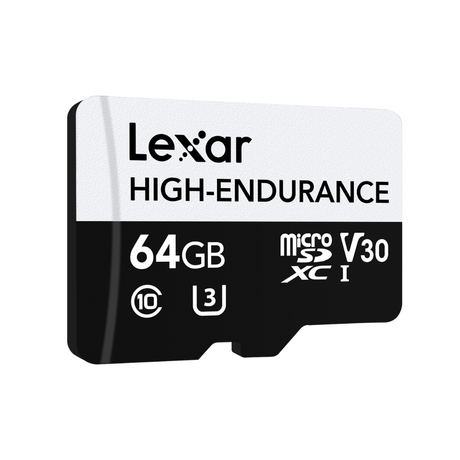 Lexar High Endurance MicroSDHC /XC 64GB Memory Card - additional product view