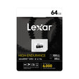 Lexar High Endurance 64GB MicroSDHC/XC memory card
