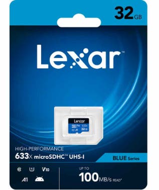 Lexar High-Performance 633x microSDHC 32GB memory card