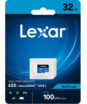 Lexar High-Performance 633x microSDHC 32GB memory card