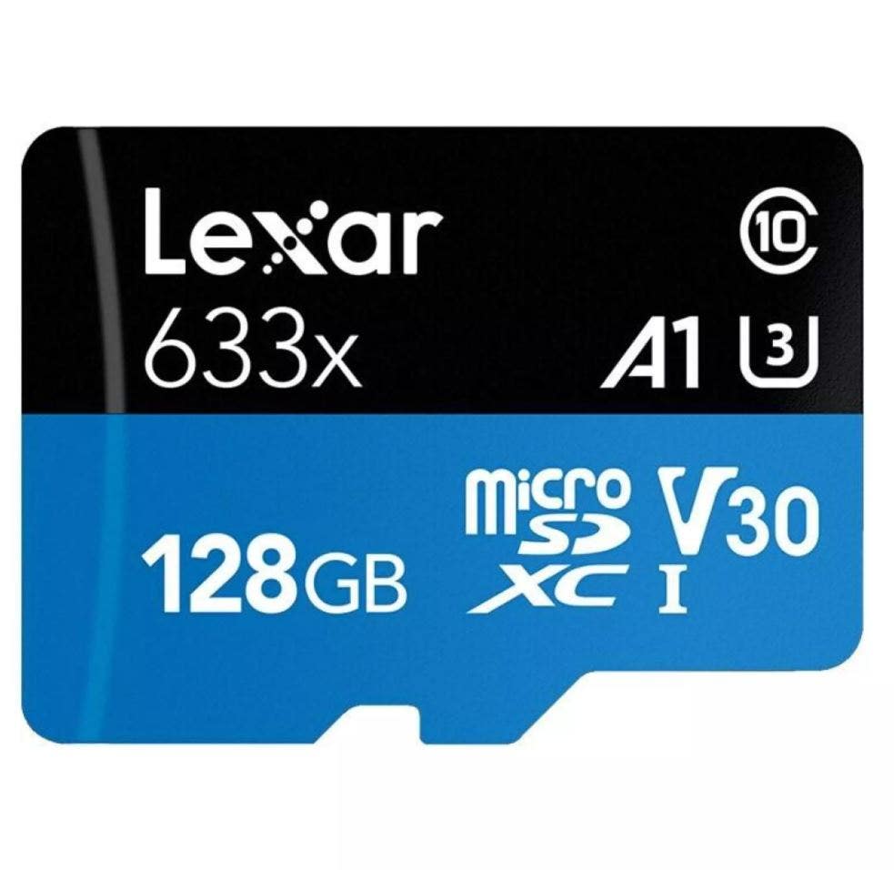 Lexar High-Performance 633x microSDXC 128GB memory card with adapter