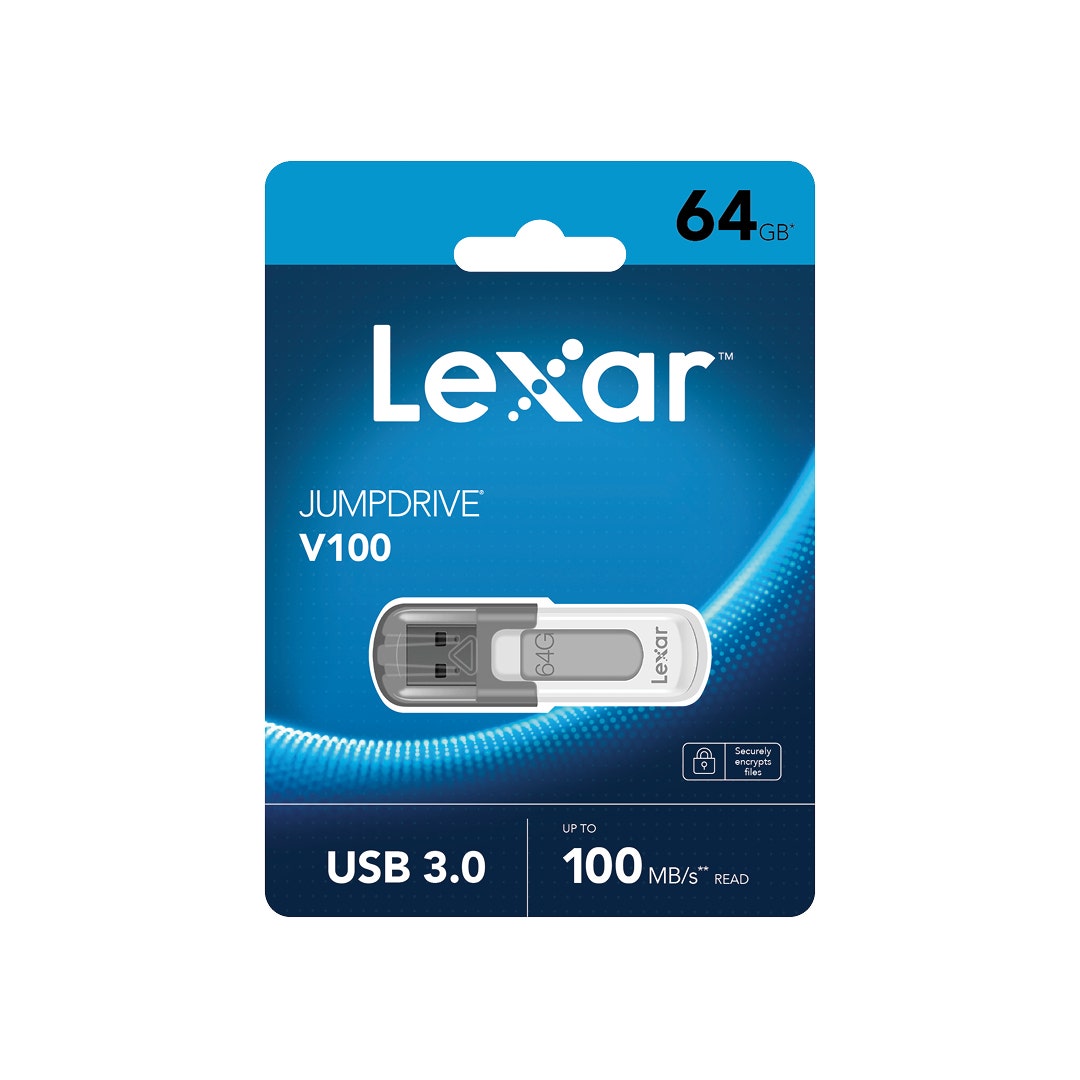 Lexar JumpDrive V100 64GB USB 3.0 Flash Drive - additional product view