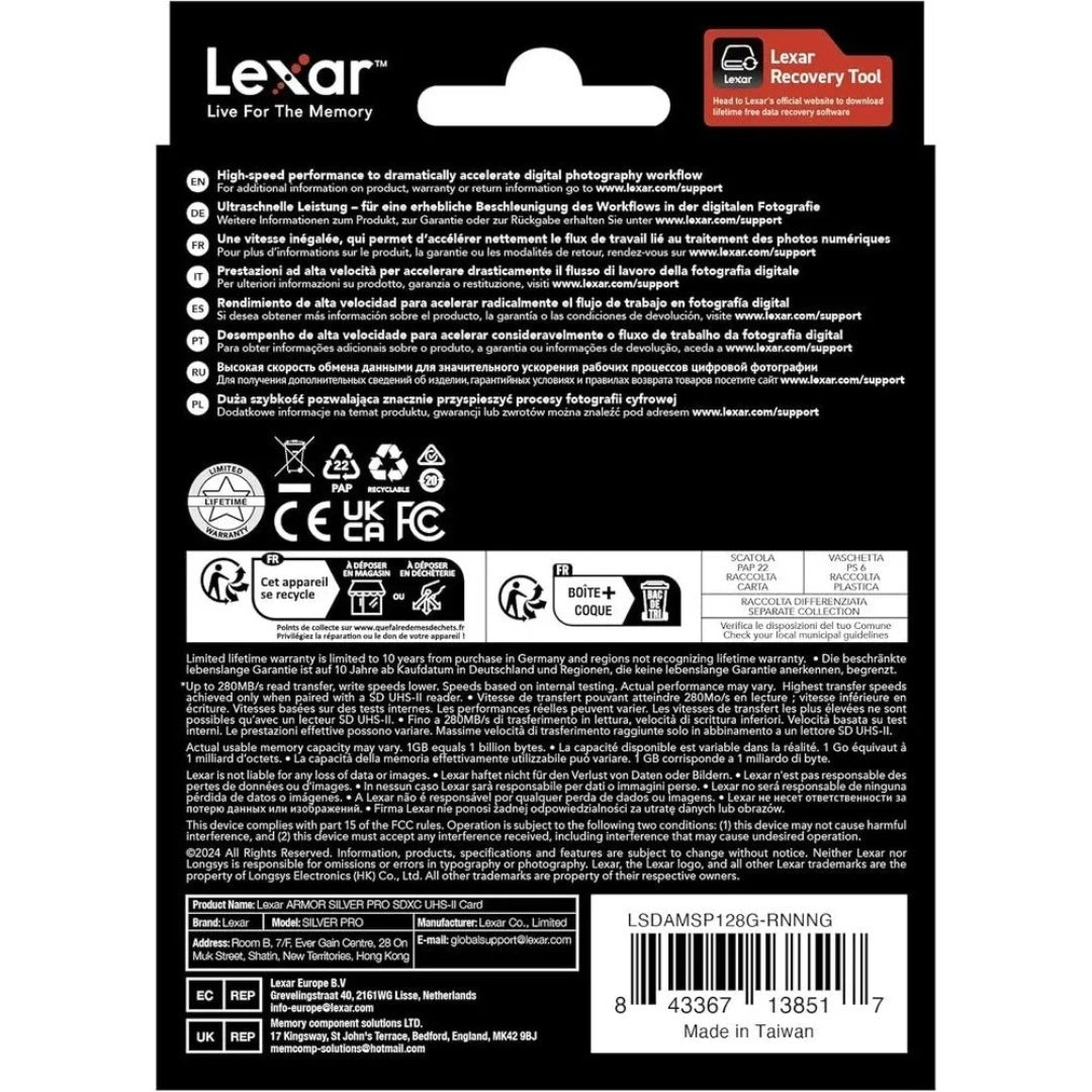 LEXAR PRO ARMOR SILVER SDXC 128GB - additional product view