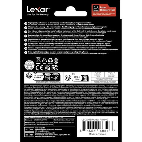 LEXAR PRO ARMOR SILVER SDXC 128GB - additional product view