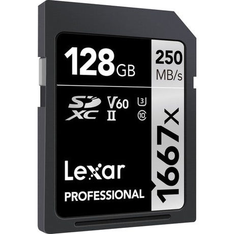 Lexar Professional 1667x SDXC 128GB memory card