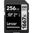Lexar Professional 1667x SDXC 256GB memory card