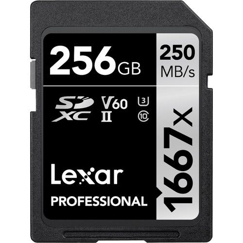 Lexar Professional 1667x SDXC 256GB memory card