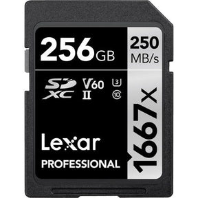 Lexar Professional 1667x SDXC 256GB memory card