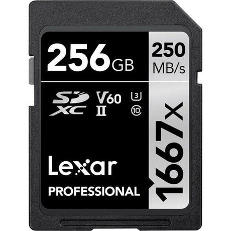 Lexar Professional 1667x SDXC 256GB memory card