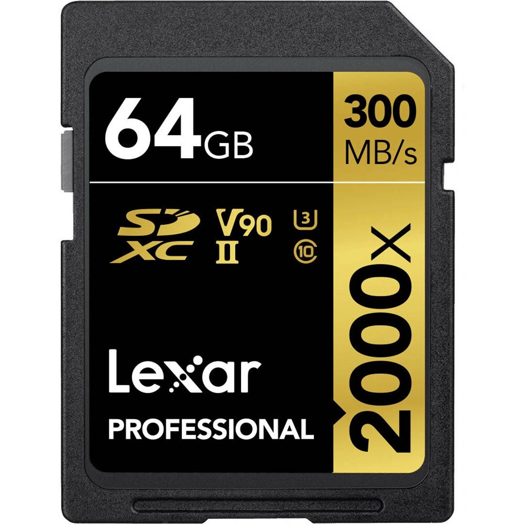 Lexar Professional 2000x SDXC 64GB memory card