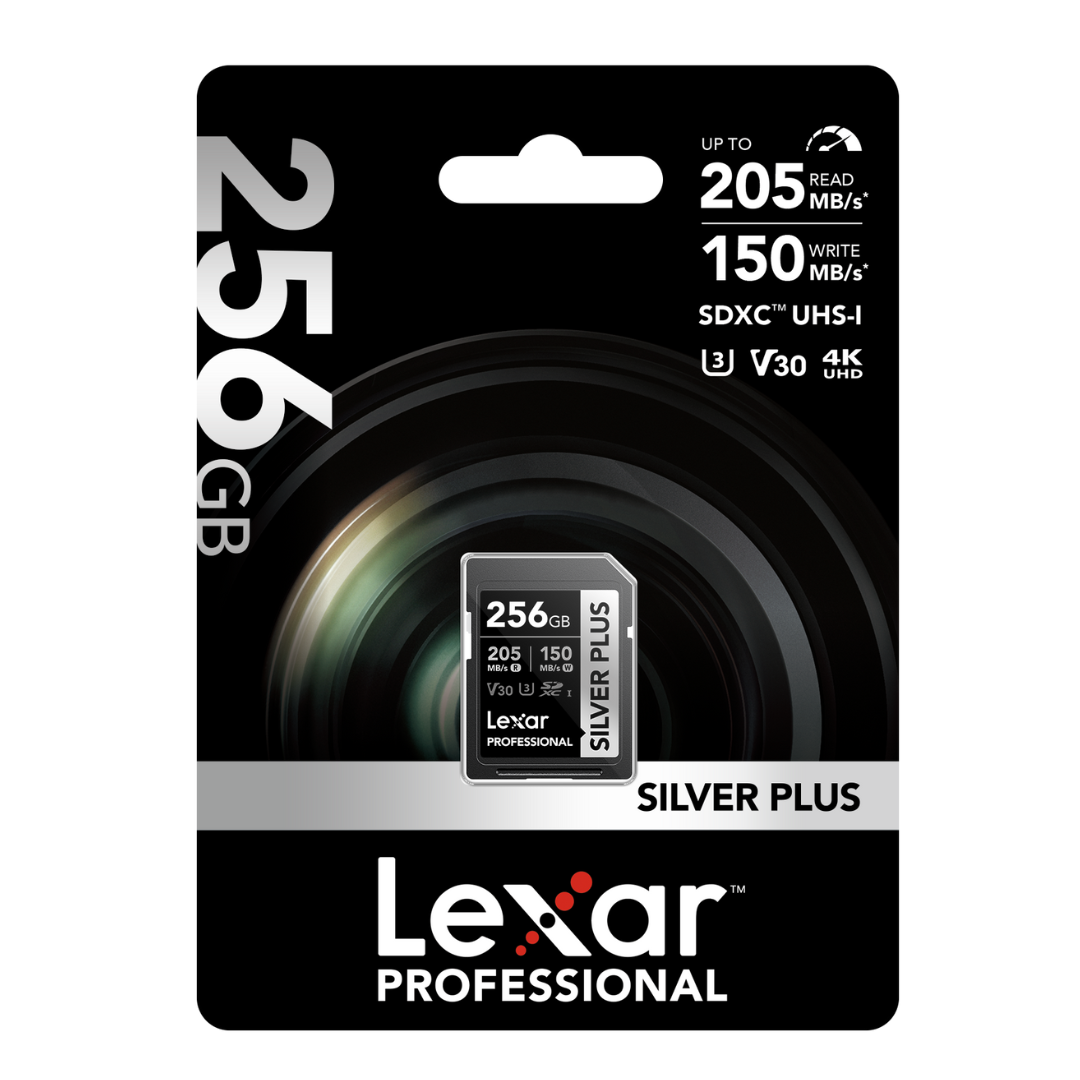 Lexar Professional 256GB Silver Plus SDXC Memory Card - additional product view