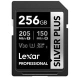 Lexar Professional 256GB Silver Plus SDXC memory card