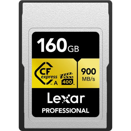 Lexar Professional CFexpress Type A 160GB GOLD Series card.