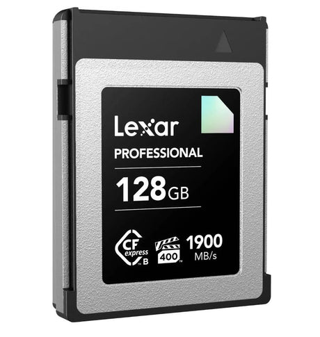 Lexar Professional CFexpress Type B 128GB DIAMOND Series card.