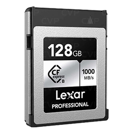 Lexar Professional CFexpress Type B 128GB SILVER memory card.