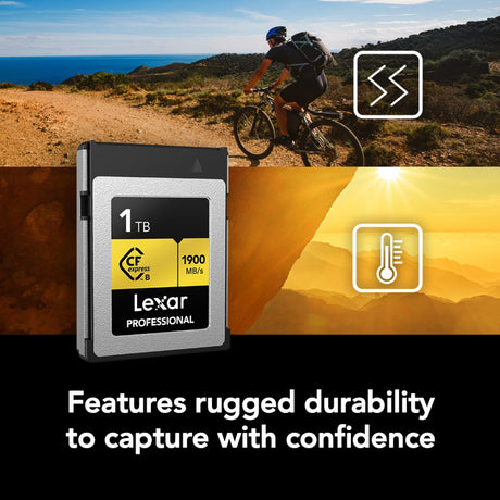 Lexar Professional CFexpress Type B - 1TB GOLD PRO Series 1900MB/s read / 1500MB/s write - additional product view