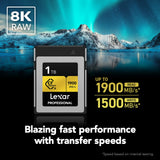 Lexar Professional CFexpress Type B - 1TB GOLD PRO Series 1900MB/s read / 1500MB/s write - additional product view