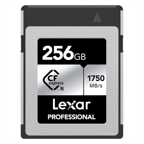 Lexar Professional CFexpress Type B 256GB SILVER memory card.