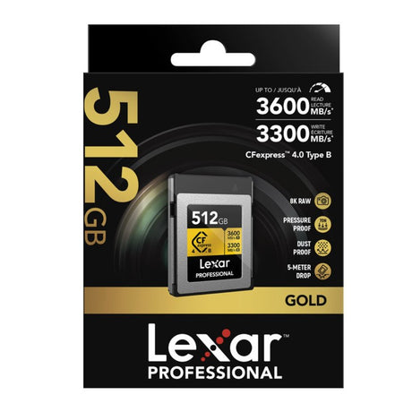 Lexar Professional Gold CFexpress 4.0 Type B card, 512GB