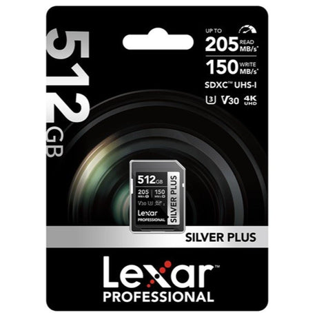 Lexar Professional SILVER PLUS SDXC UHS-I Card, 512GB