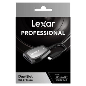 Lexar Professional USB-C dual-slot USB 3.2 reader.