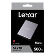 Lexar SL210 Portable Solid State Drive, 500GB