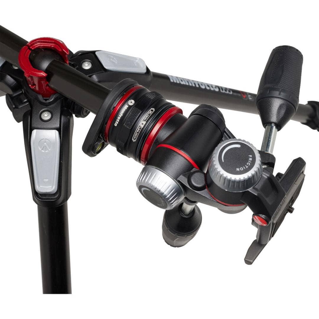 Manfrotto 055 Cf Kit 3 Sect 3 Way w/QR Tripod - additional product view