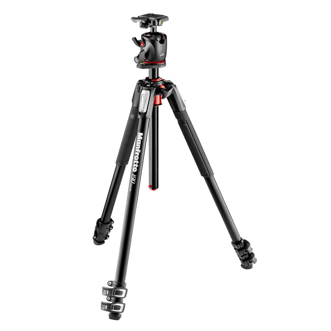 Manfrotto 190ALU 3-section ball head tripod