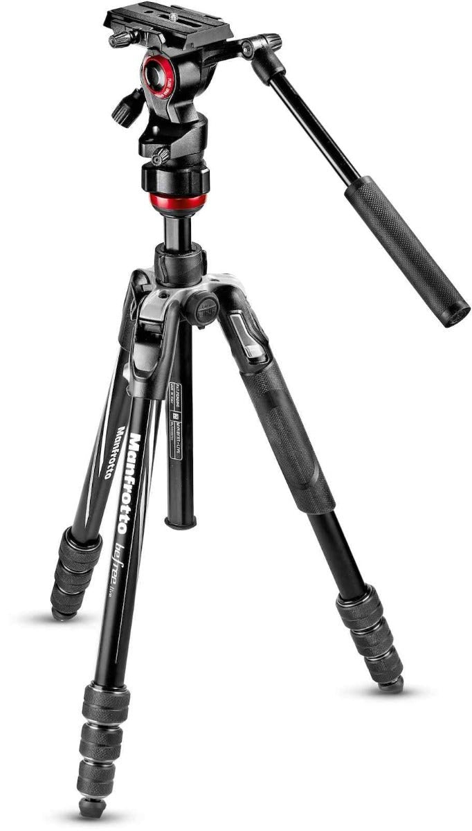 Manfrotto Befree LIVE Video twist lock tripod with fluid video head and bag