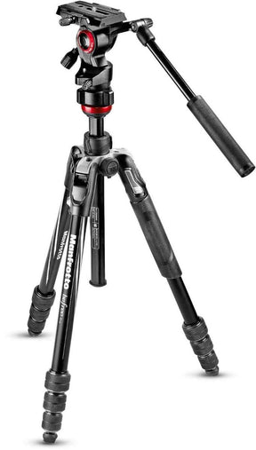 Manfrotto Befree LIVE Video twist lock tripod with fluid video head and bag