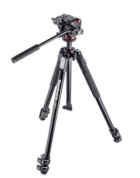 Manfrotto MK190X3-2W 3 section tripod kit with fluid head.