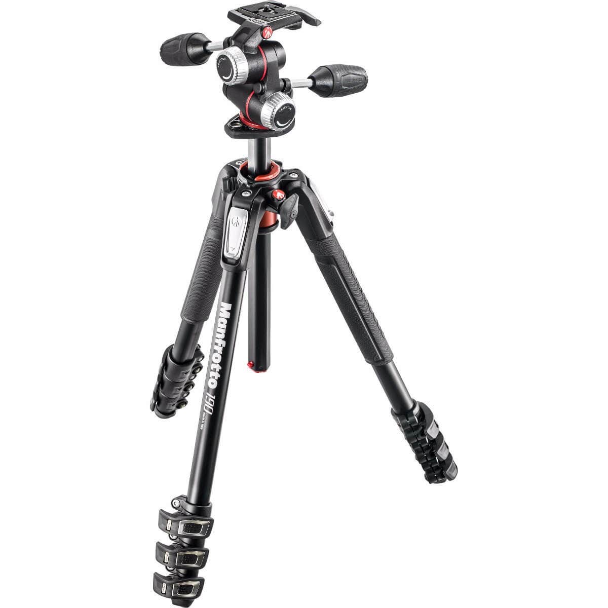 Manfrotto MK190XPRO4-3W 4 section tripod kit with 3 way head