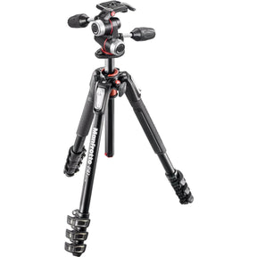 Manfrotto MK190XPRO4-3W 4 section tripod kit with 3 way head