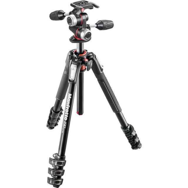 Manfrotto MK190XPRO4-3W 4 section tripod kit with 3 way head