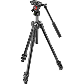 Manfrotto MK290LTA3-V 3 Section Tripod Kit with Fluid Video Head