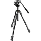 Manfrotto MK290XTA3-2W 3 section tripod kit with fluid video head and bag