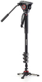 Manfrotto MVMXPRO500, 4 Section XPro Video Monopod, Fluid Head and Fluidtech Base