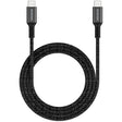 MICRODIA ExeCable Tweed PD240W 1.0m USB-C to USB-C cable in Charcoal