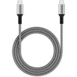 MICRODIA ExeCable Tweed PD240W 1.0m USB-C to USB-C cable in Zebra