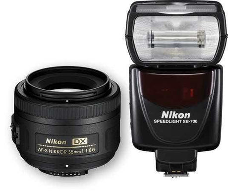 Nikon 35mm Portrait Kit with AF-S DX 35mm f/1.8G lens and SB-700 flash