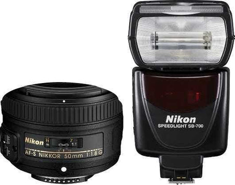 Nikon 50mm Portrait Kit with AF-S 50mm f/1.8G lens and SB-700 flash