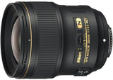 Nikon AF-S 28mm f/1.4E ED wide angle prime lens